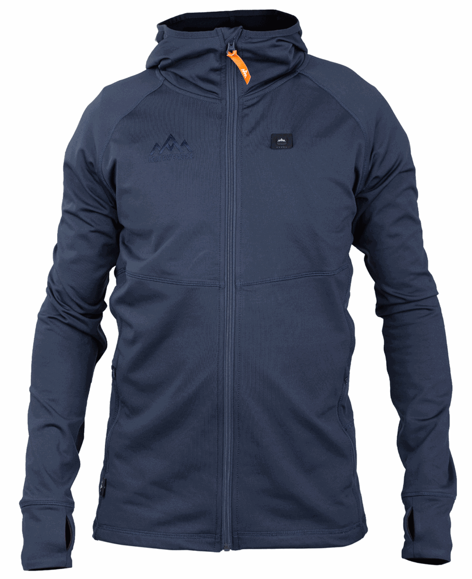 Heat Experience Heated Anyday Zip-Hoodie Marineblå