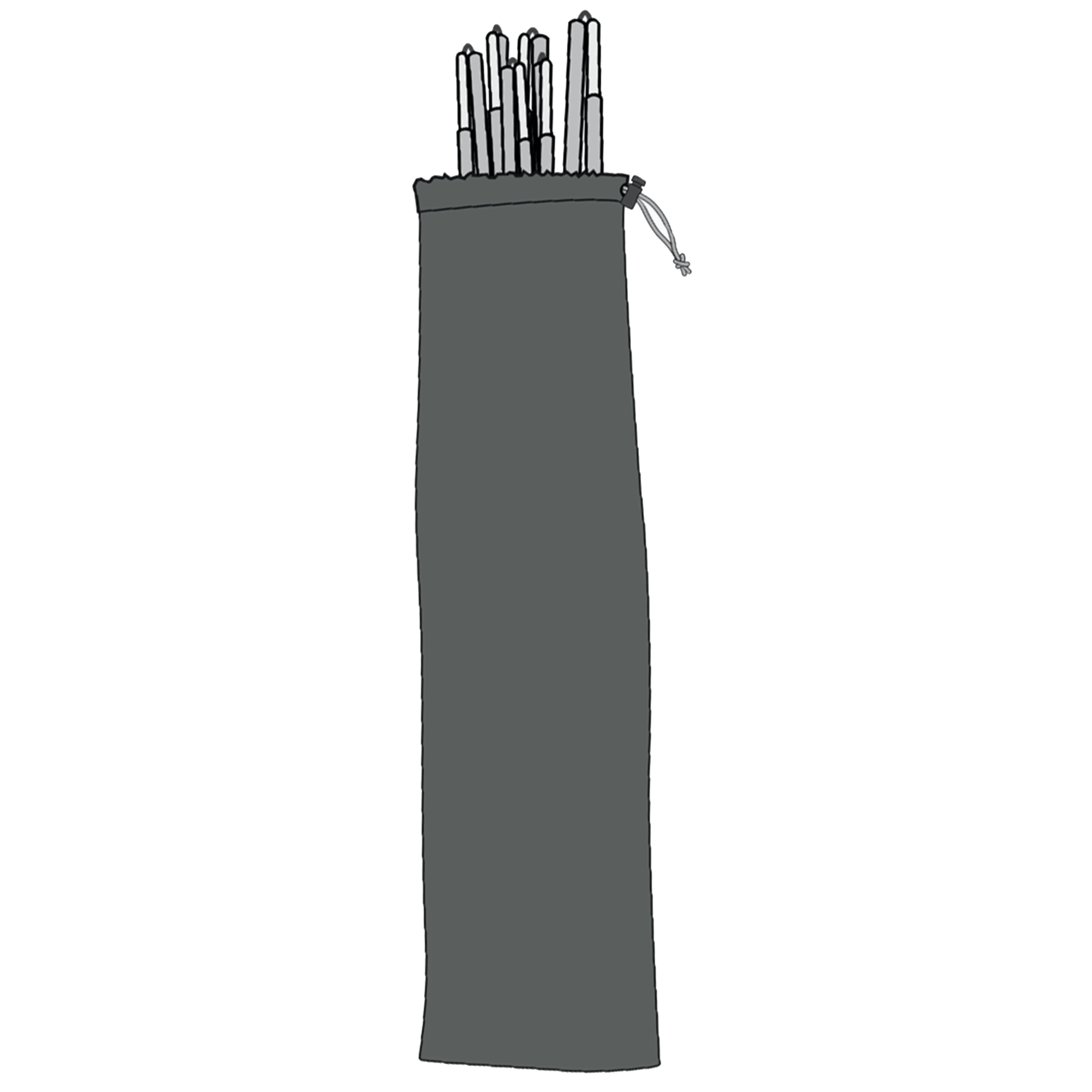 Helsport Pole Set Adventure Reinsfjell SL 3 Dome Dark Carbon / Cloudberry