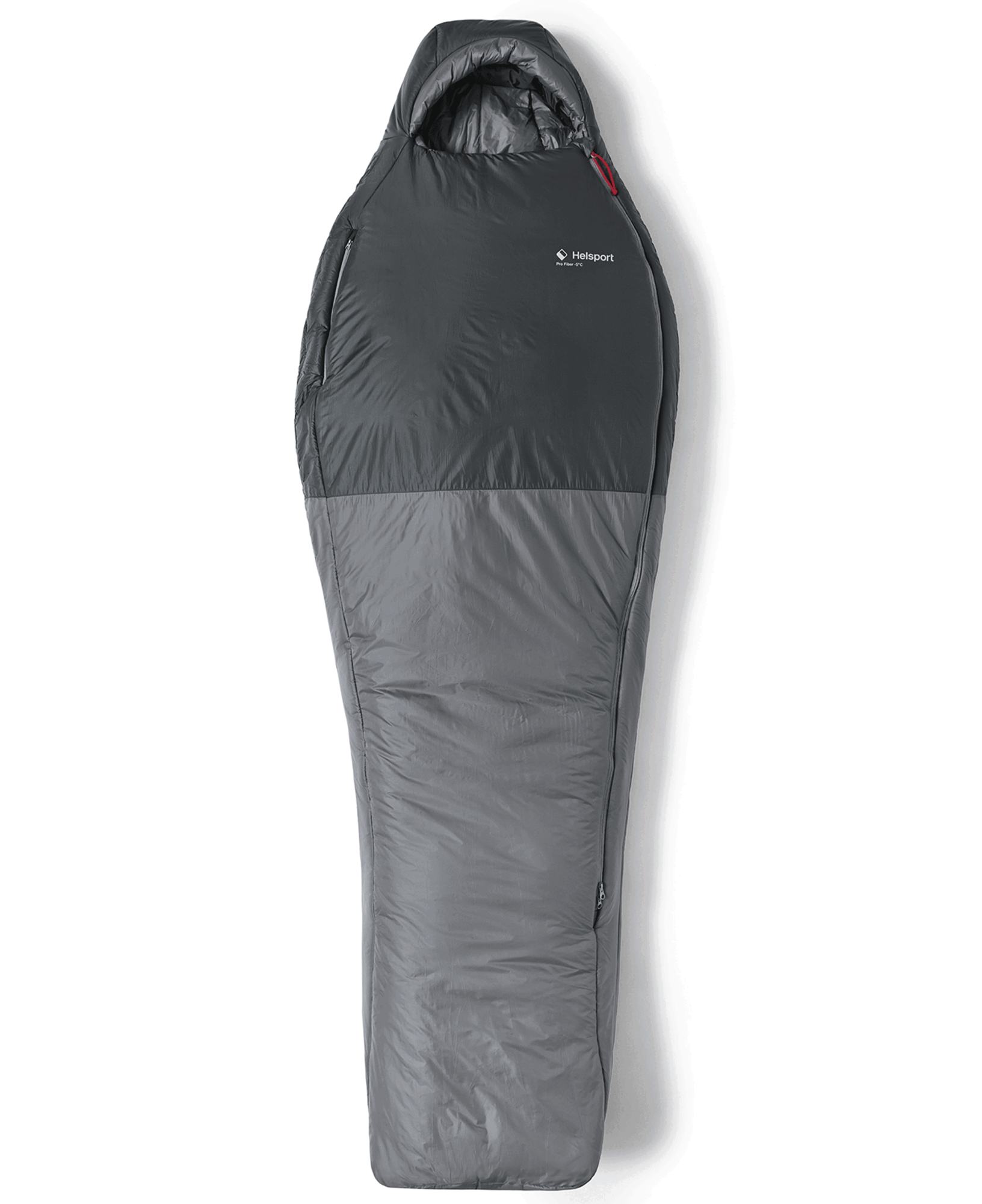 Helsport Pro Fiber -5 Sleeping Bag 185cm Smoky Grey / Ruby Red