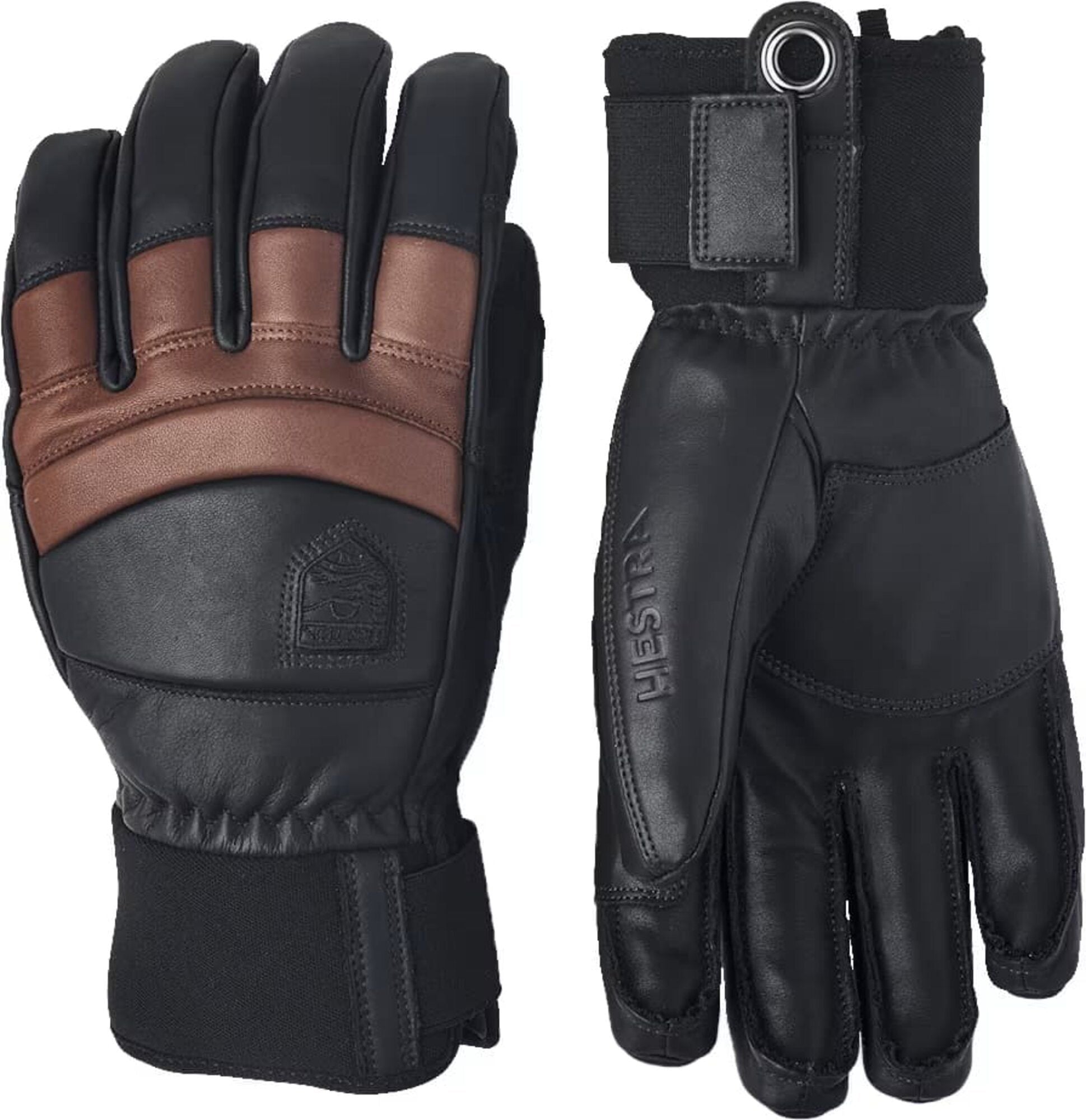 Fall Line 5-Finger 7, Navy/Brown