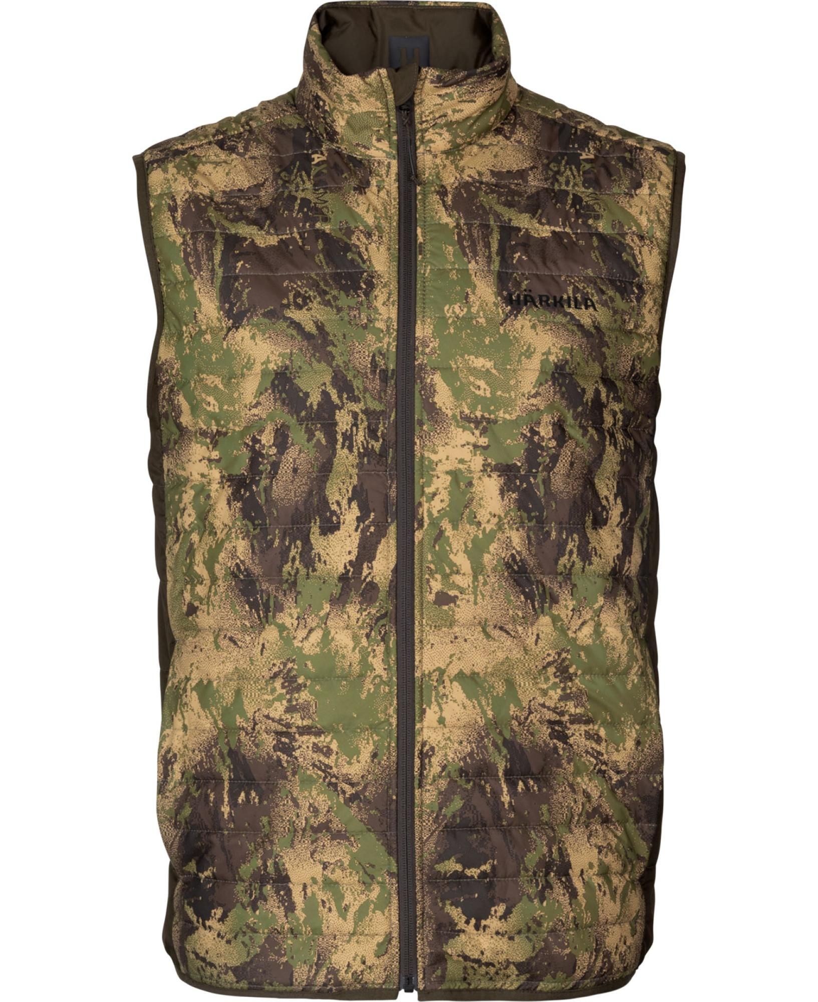 Härkila Deer Stalker Camo Reversible Packable Waistcoat Willow green/AXIS MSP/Forest