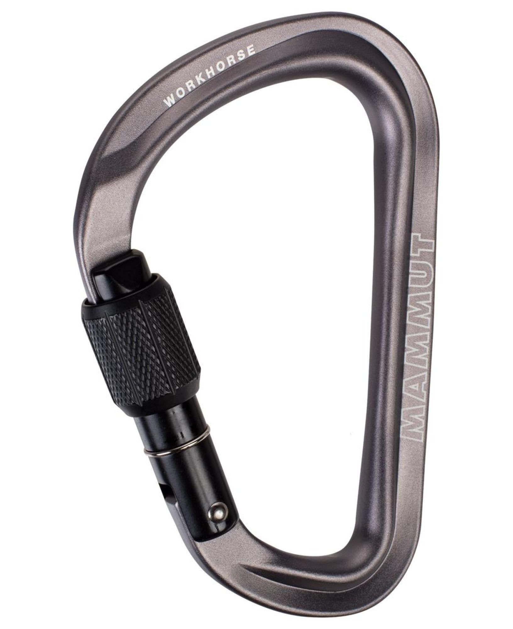 Mammut Workhorse Hms Screwgate Carabiner Screw Gate, Grey