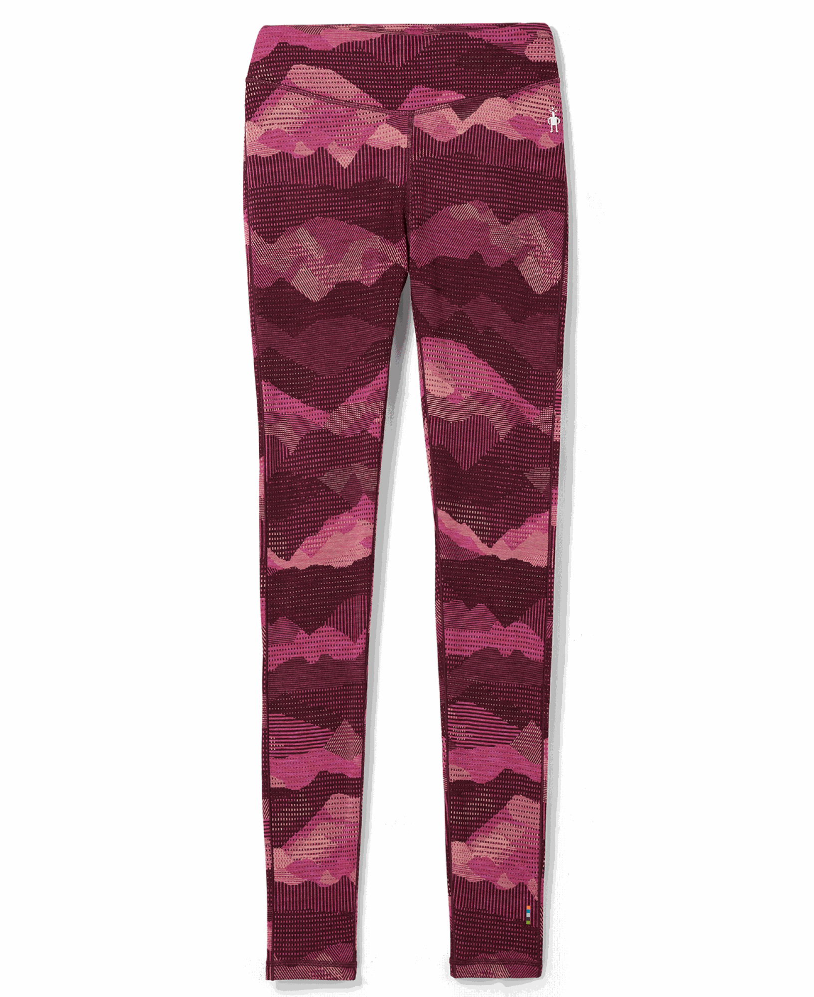 Smartwool Womens Classic Thermal Merino Base Layer Pattern Bottom Festive Fuchsia Mountain Scape