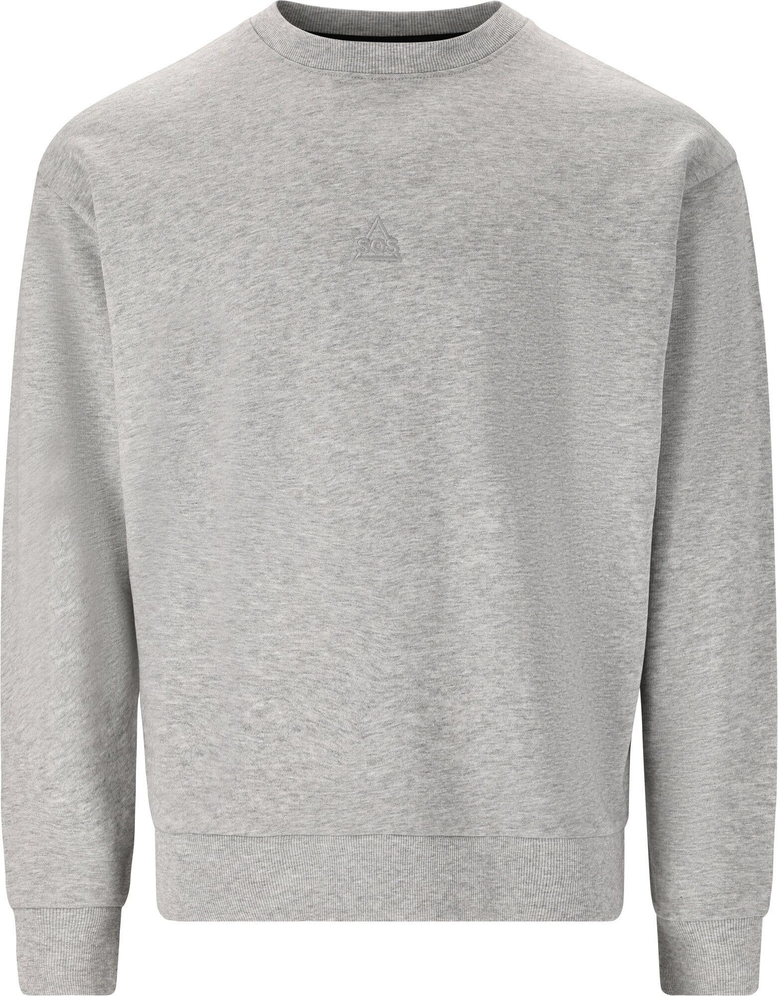 SOS Bovec M Sweat Crew Neck Light Grey Melange