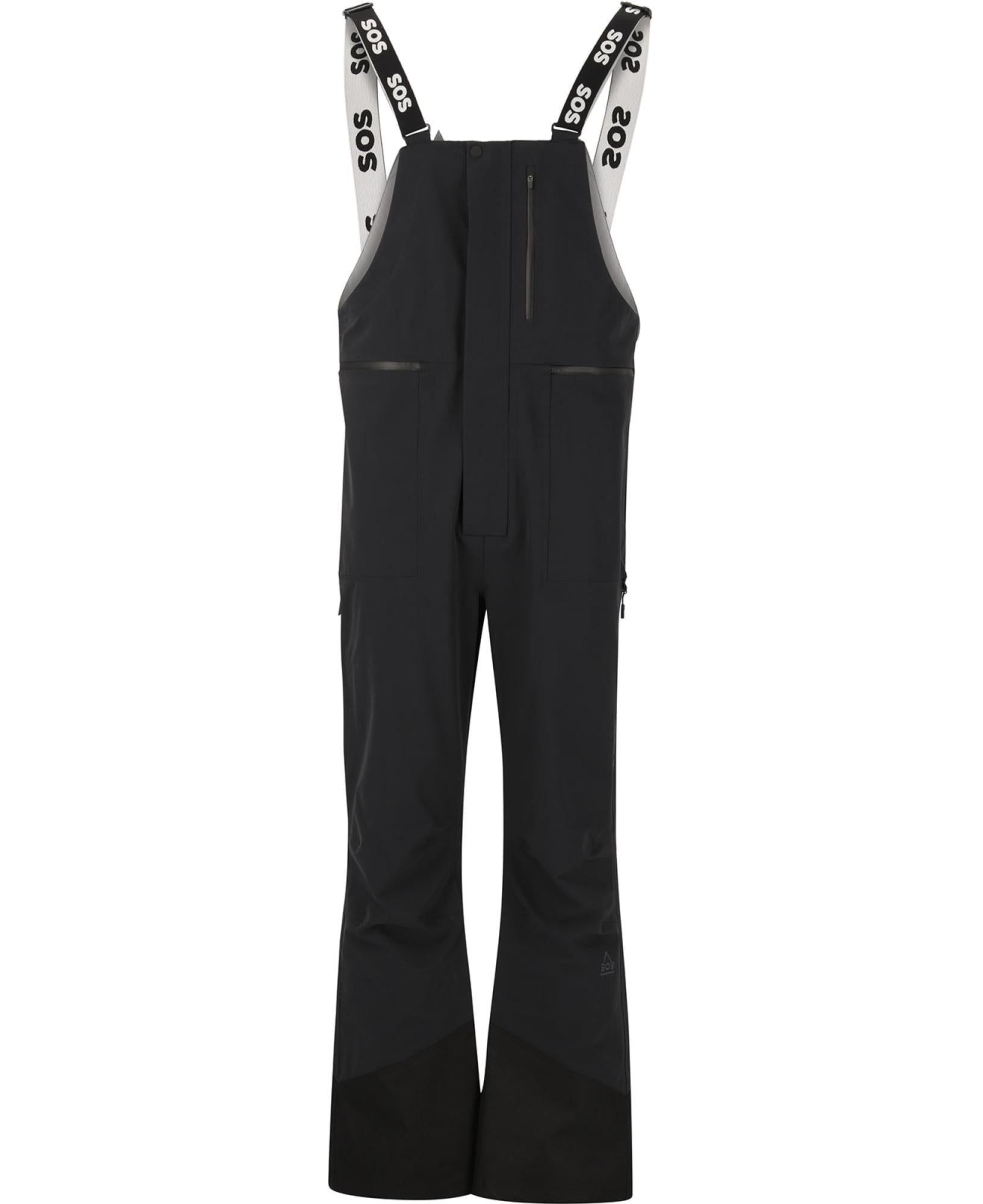 SOS Lipno M Shell Bib Pants Black