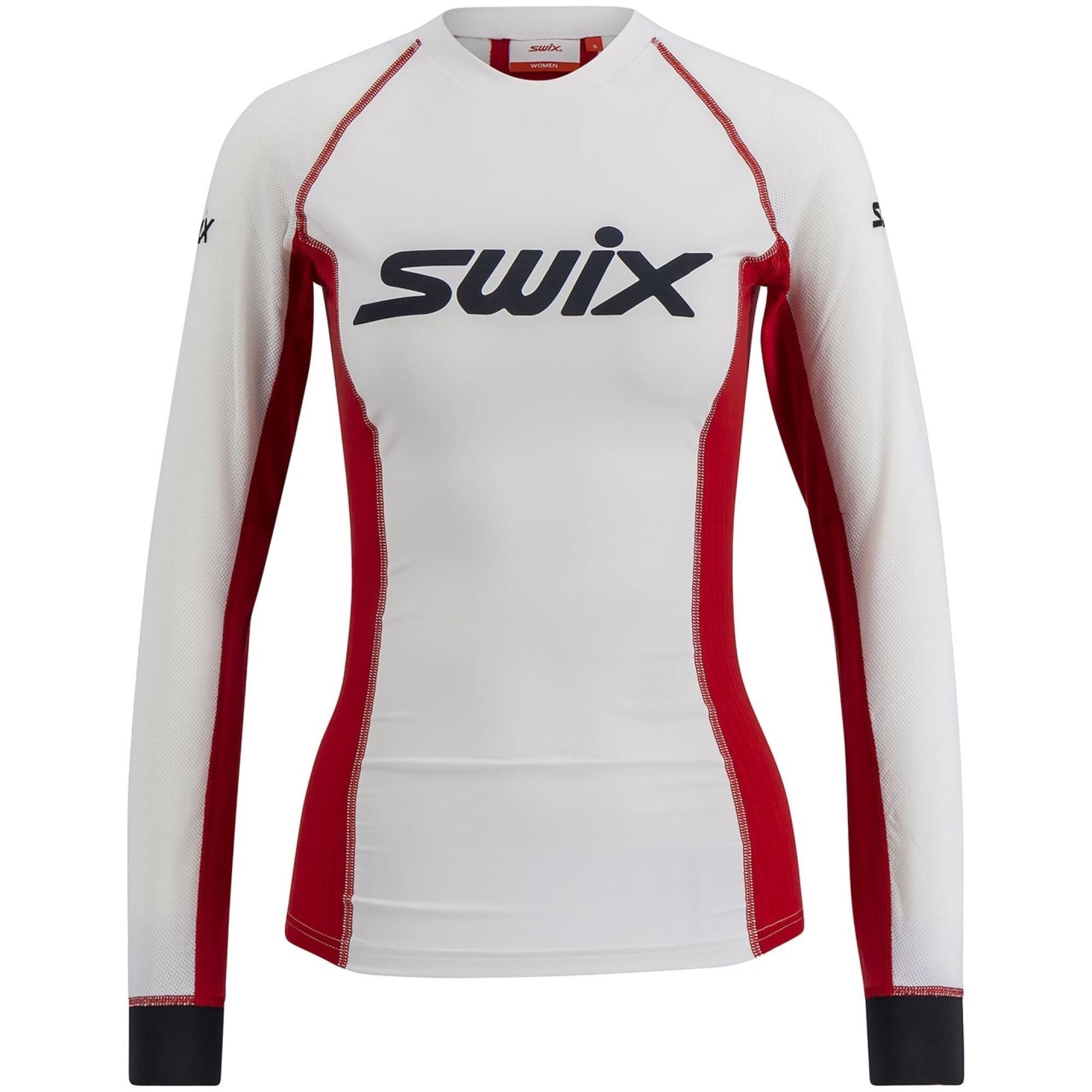 Swix Triac Dry Breathe Long Sleeve W Bright White / Swix Red