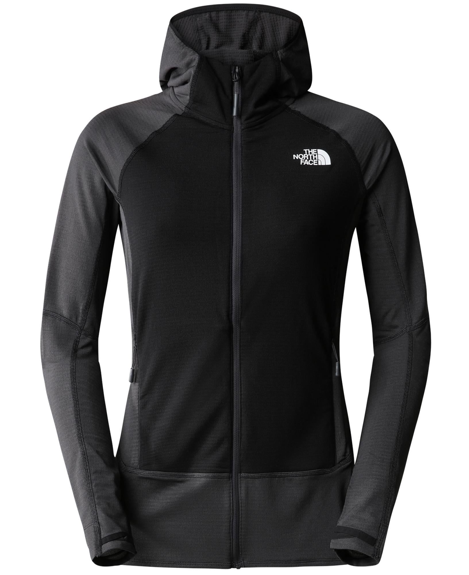 The North Face W Bolt Polartec Hooded Asphalt Grey-TNF Black