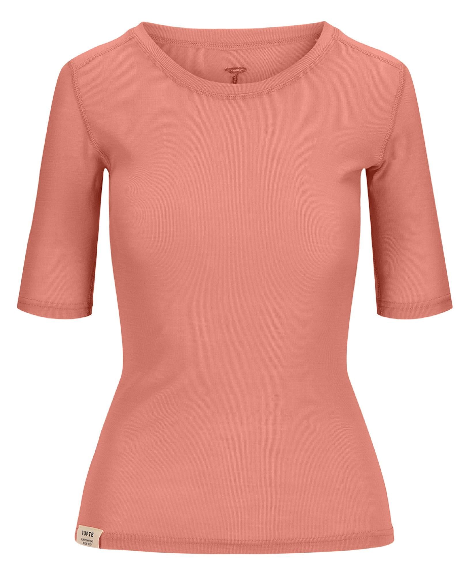 Tufte Wear W Frost Rib Tee Blooming Dahlia