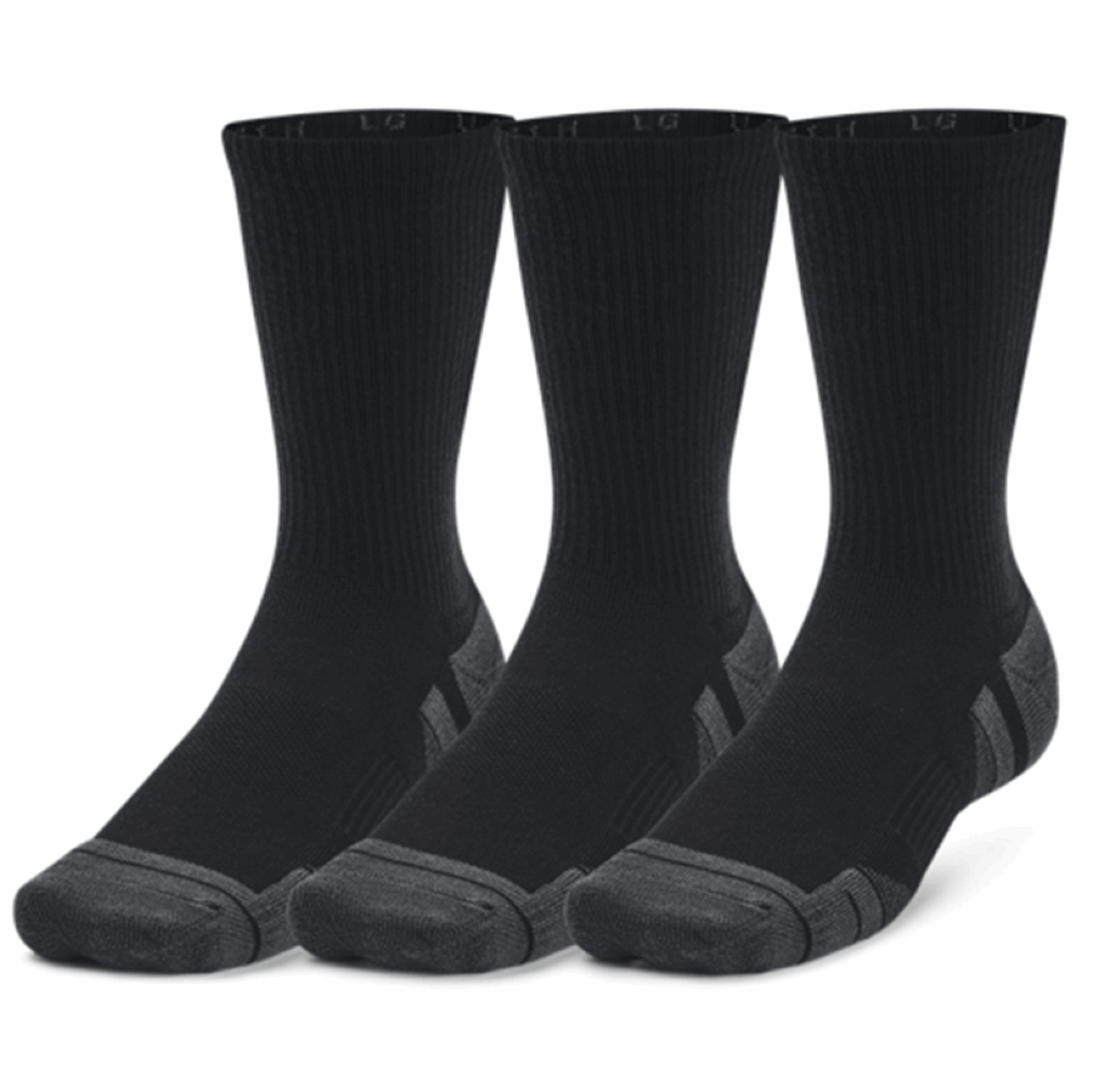Under Armour Performance Tech 3pk Crew Black