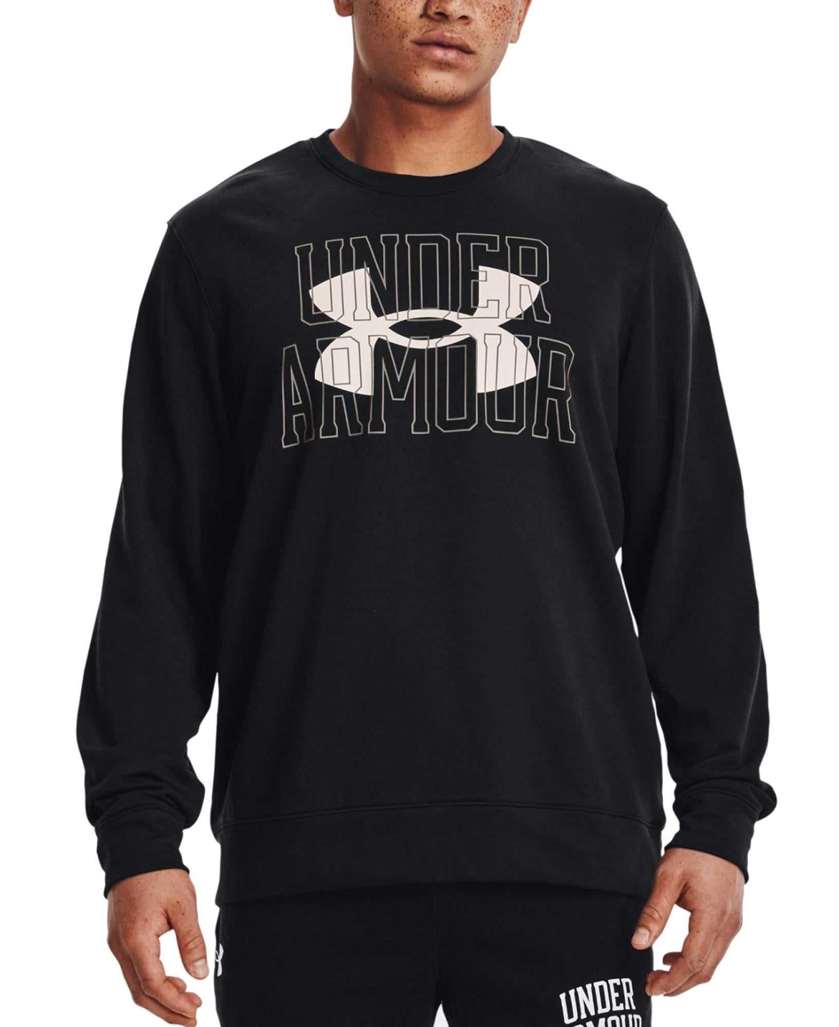 Under Armour Rival Terry Logo Crew Black/Onyx White