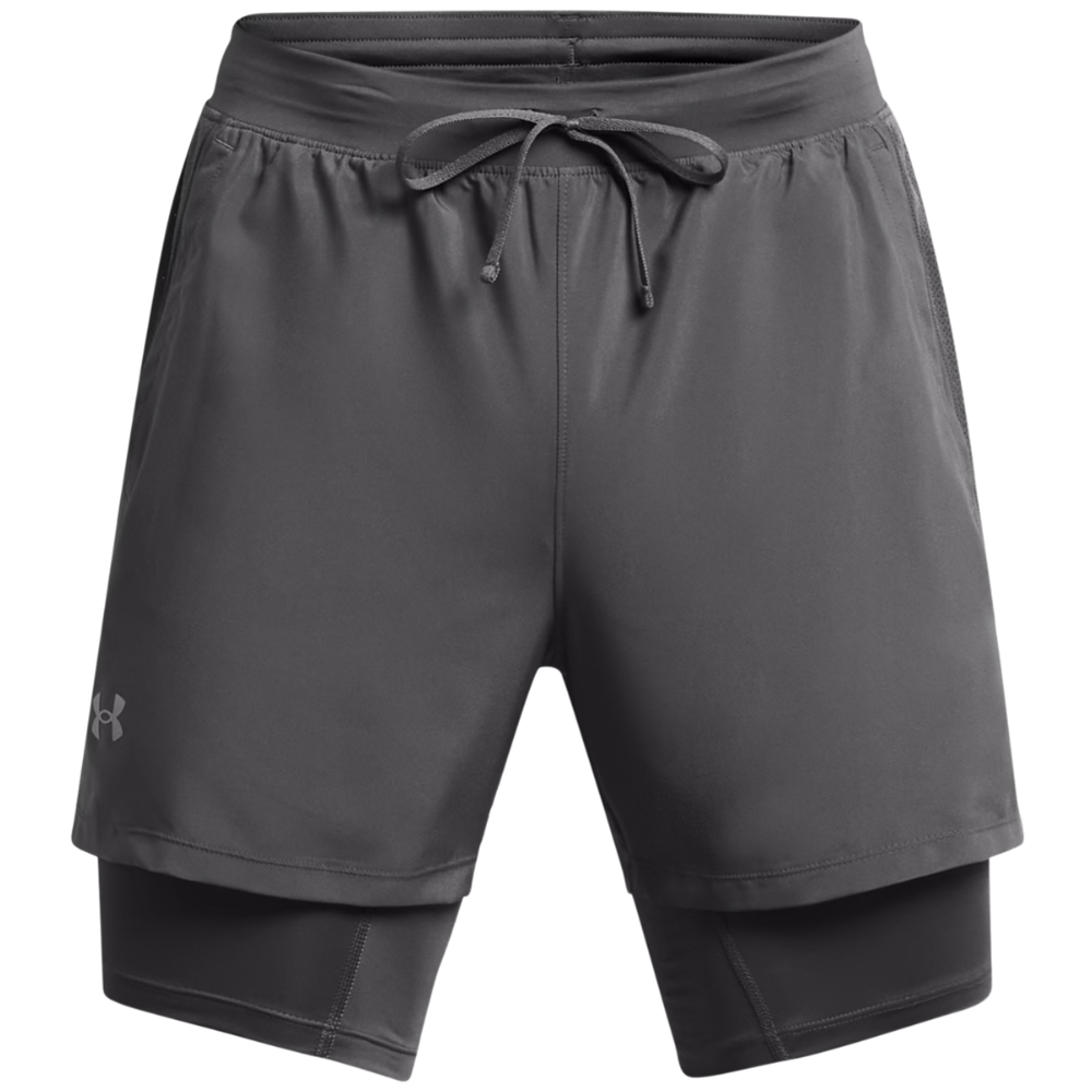 Under Armour UA Launch 5 2-In-1 Shorts Castlerock