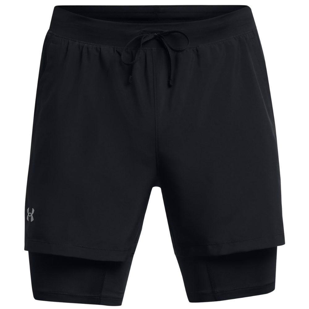 Under Armour UA Launch 5 2-in-1 Shorts Black