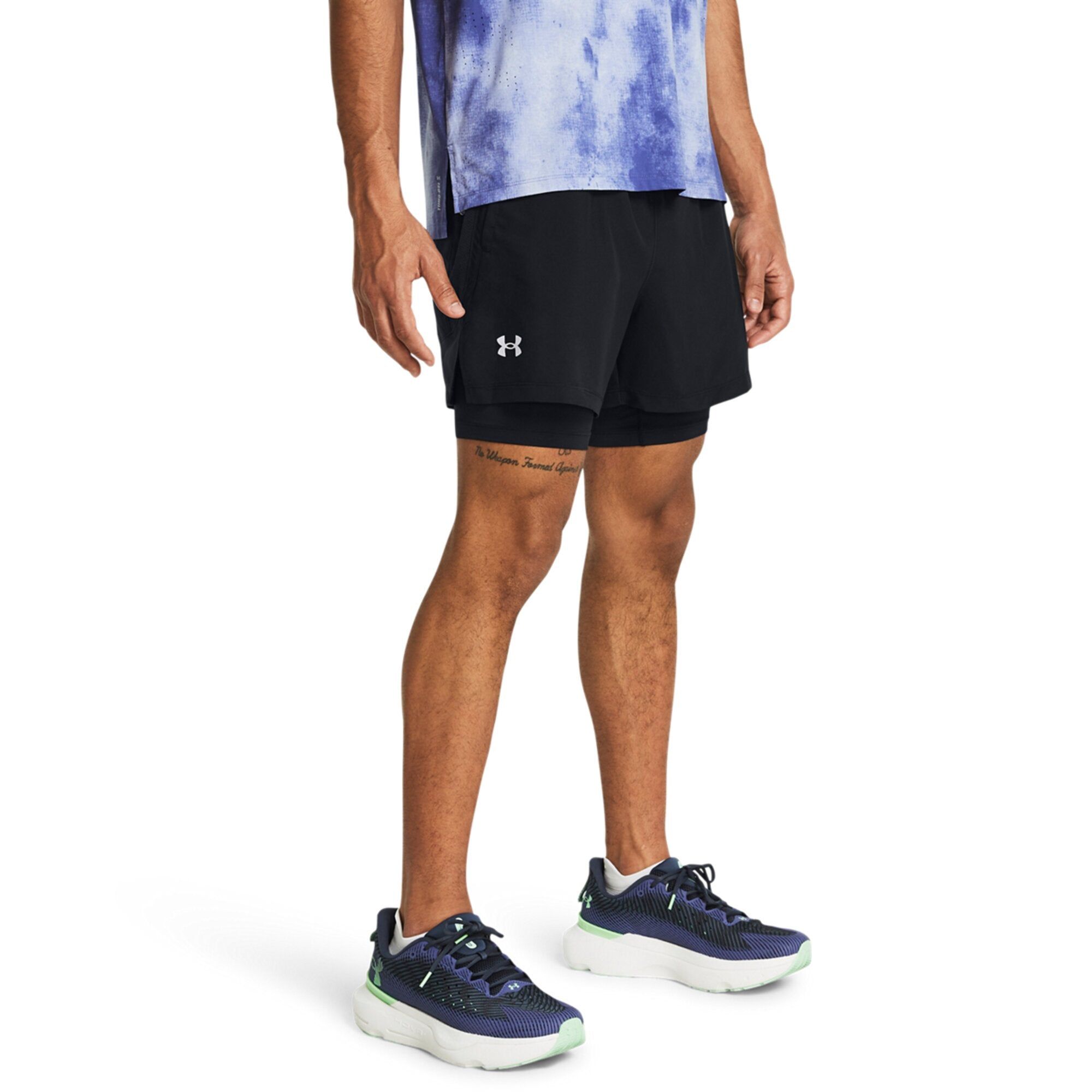 Under Armour Launch 5 2-in-1 Shorts Black
