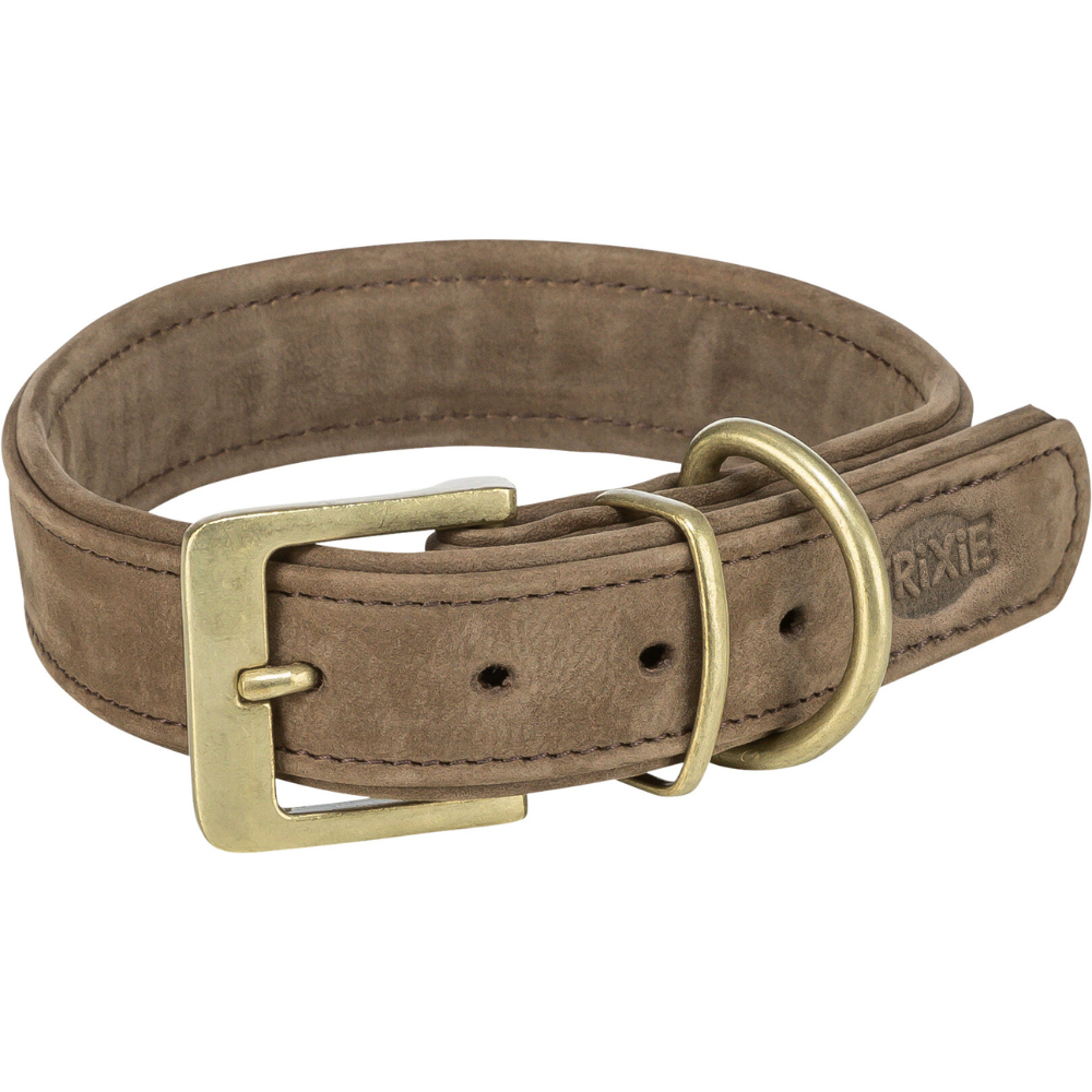 Trixie Pure Collar Leather M 36-43 cm Brown