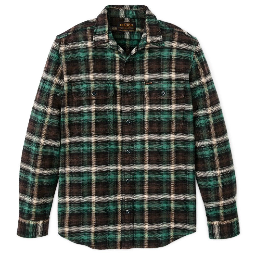 Filson Vintage Flannel Work Shirt Brown / Cream / Multi Plaid