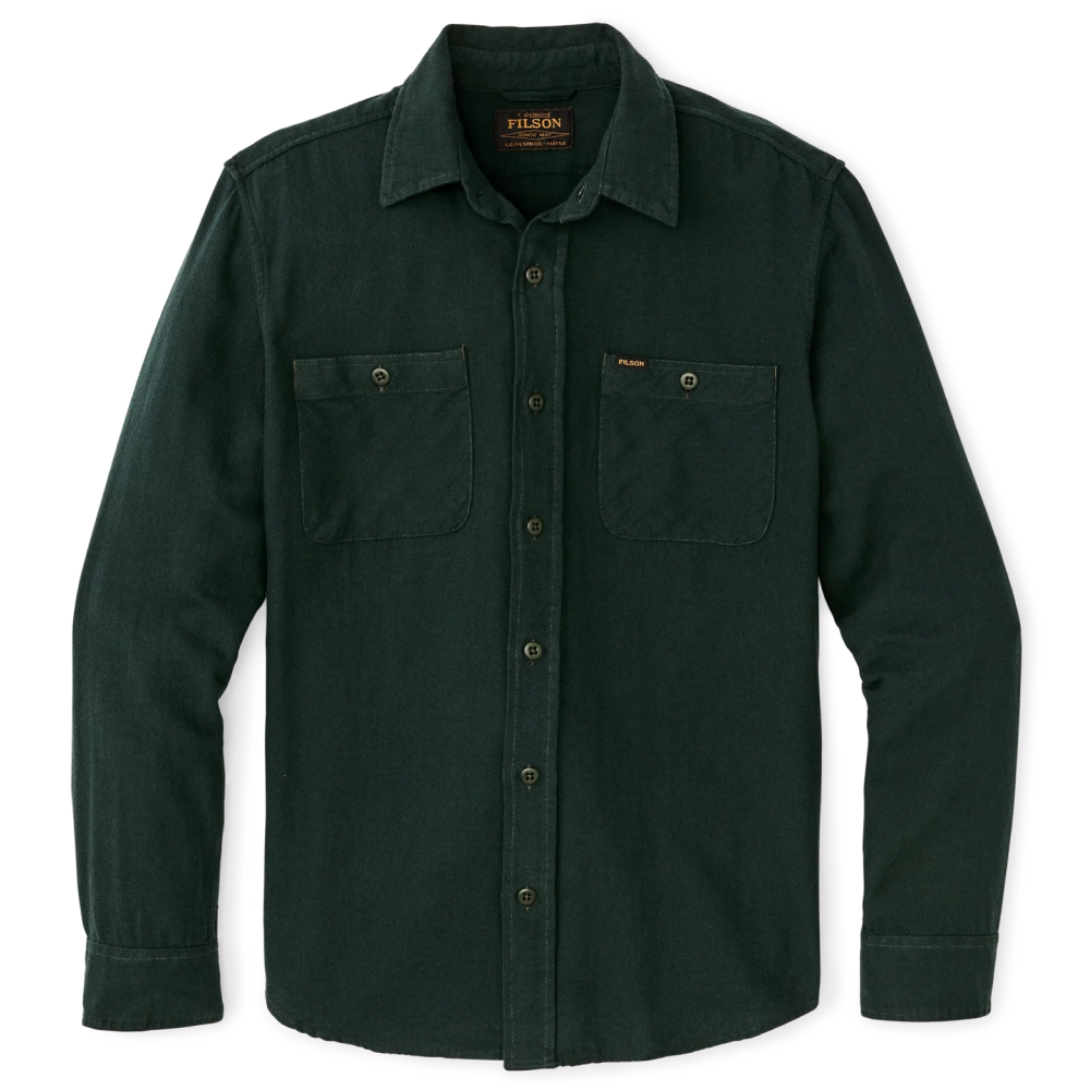 Filson The Rangeland Flannel Shirt Forest Green