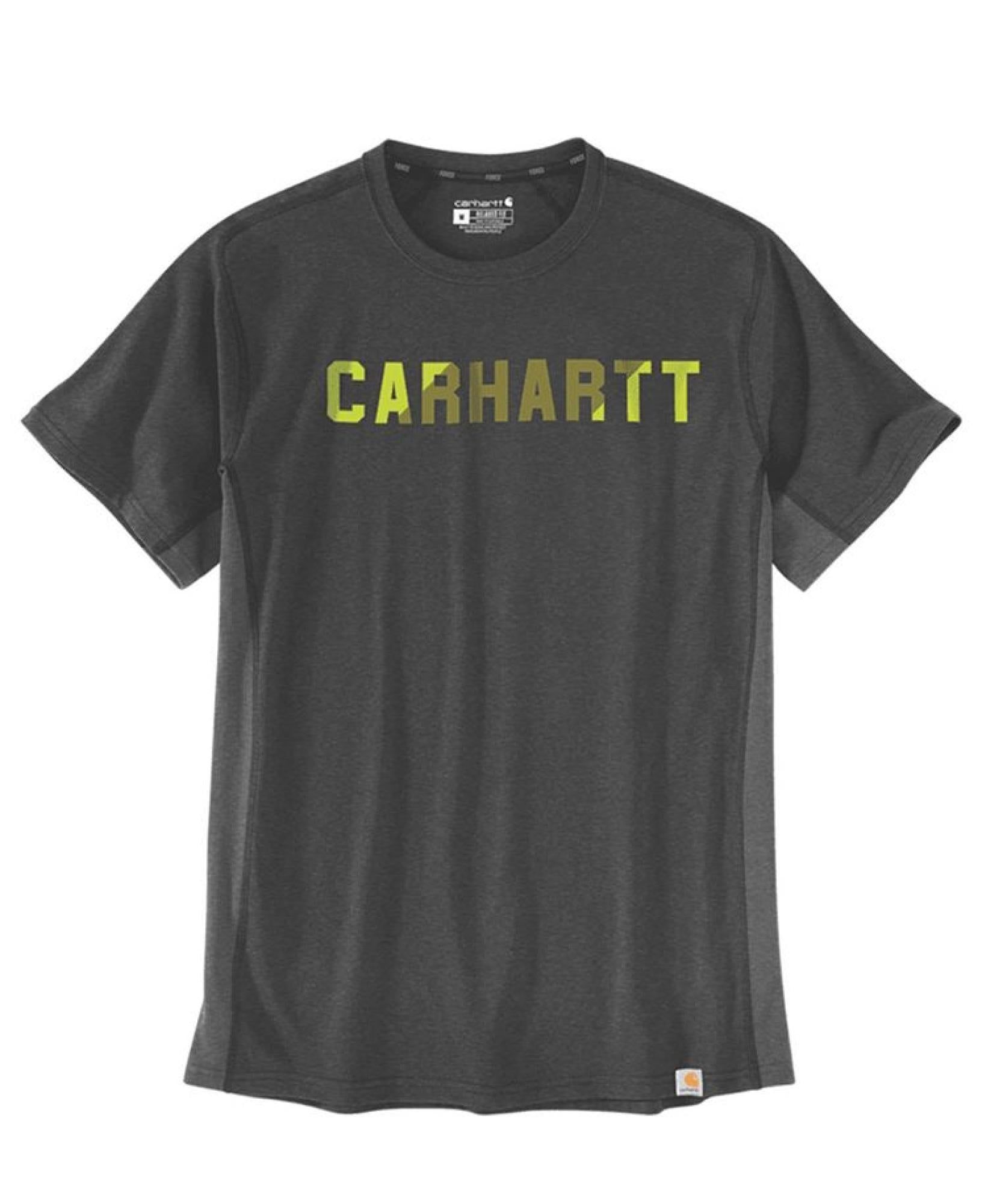 Carhartt Workwear M's Force Flex Block Logos Carbon Heather