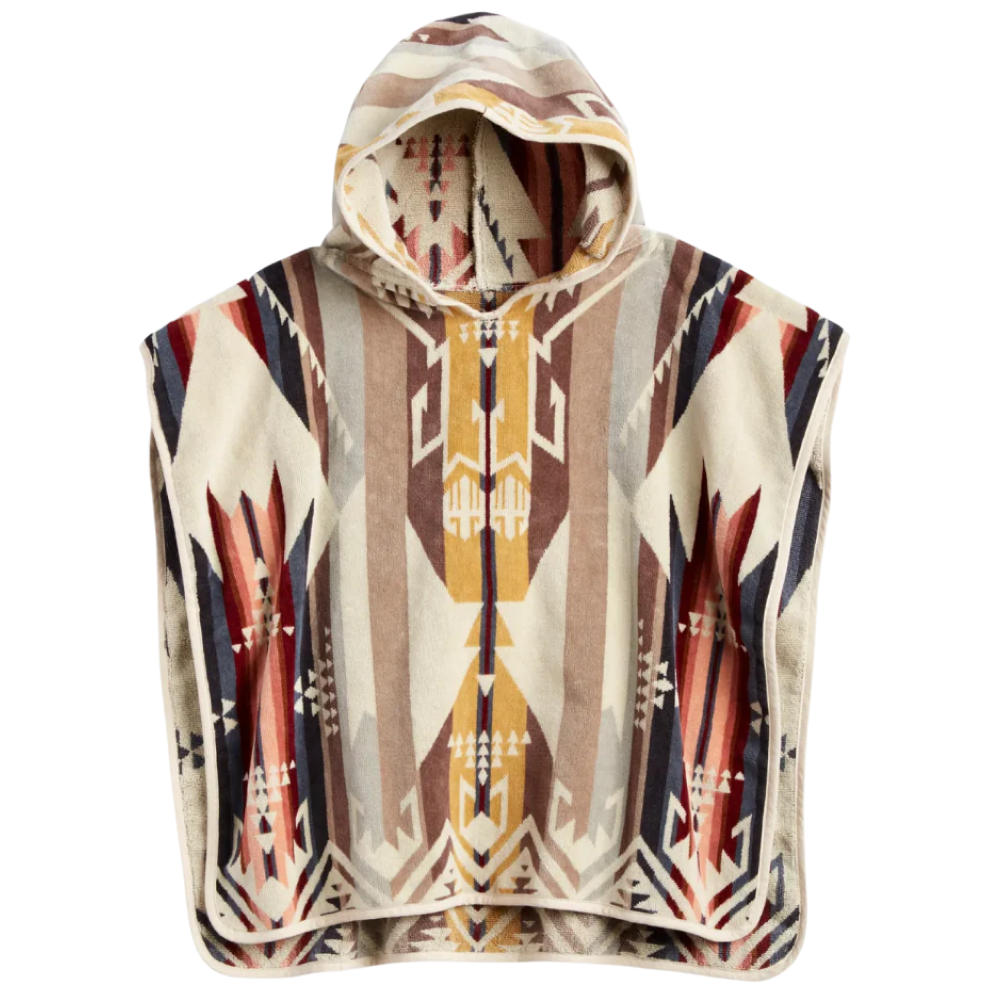 Pendleton Adult Jacquard Hooded Towel White Sands Tan