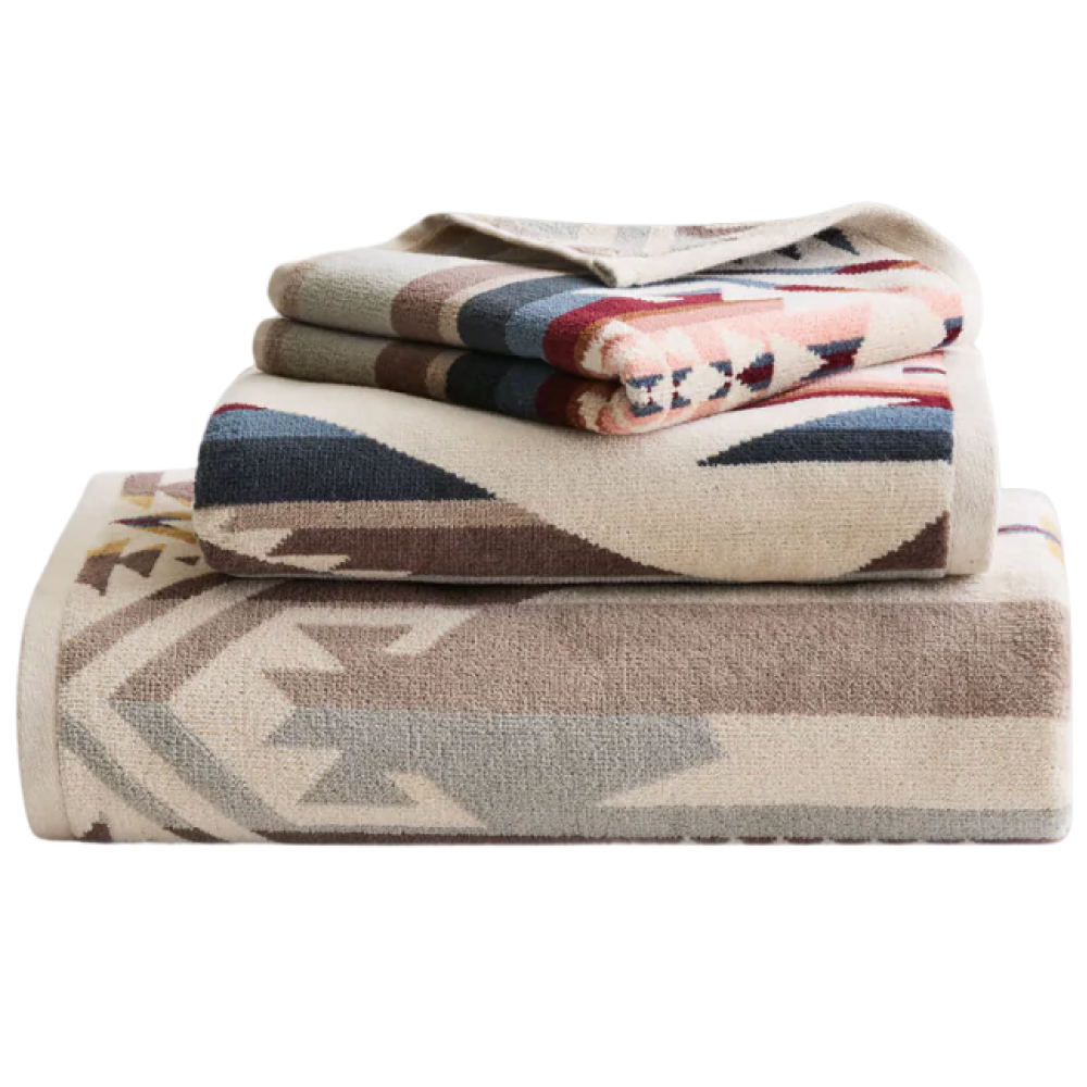 Pendleton 3 Piece Towel Set White Sands Tan