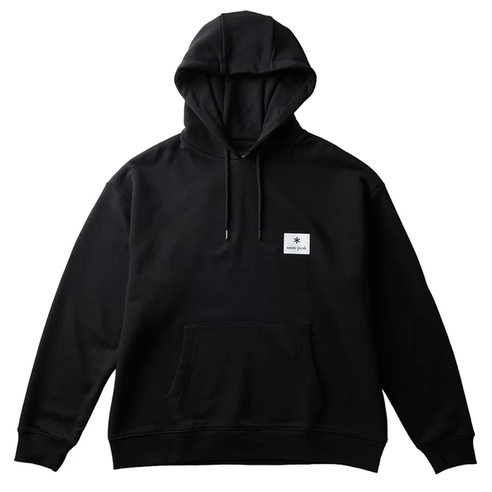 Snow Peak Nsd Square Logo Hoodie Black