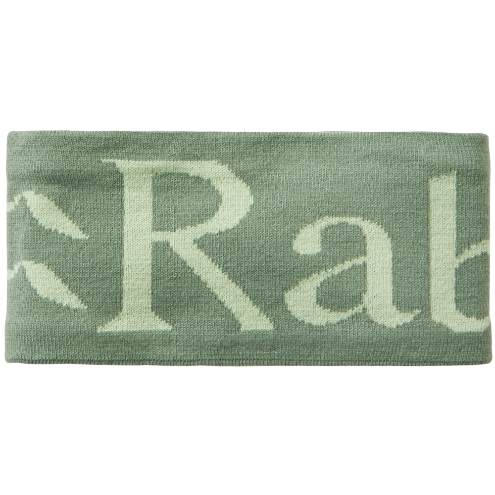 Rab Knitted Logo Headband Dark Fig Green/Fig Green