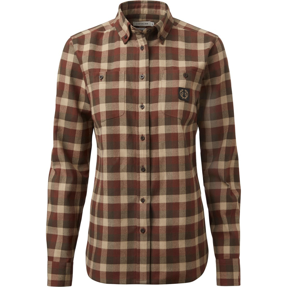 Chevalier Heron Flannel Shirt Holly Green Checked