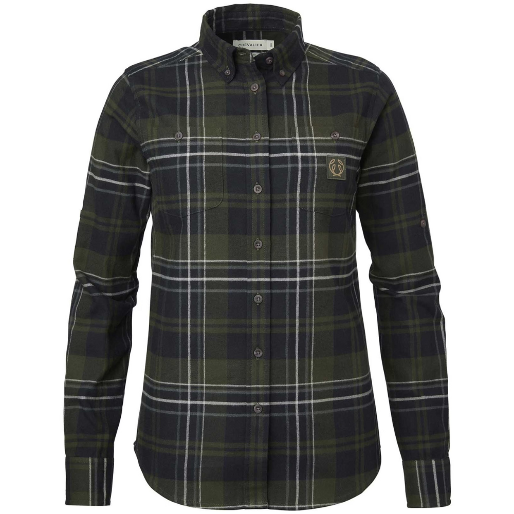 Chevalier Heron Flannel Shirt October Green Checked