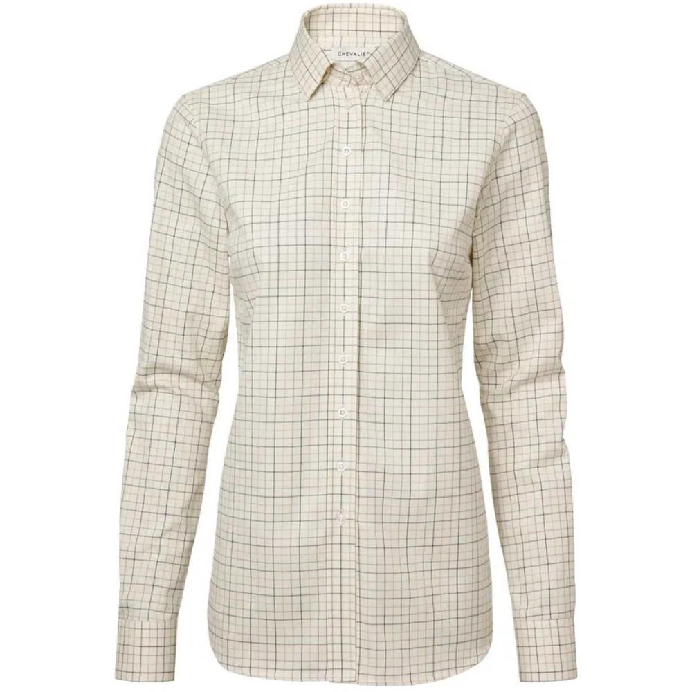 Chevalier Chorley Shooting Fit Shirt Rifle Green Tattersall