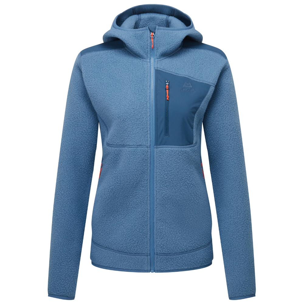 Mountain Equipment Highpile Hooded Womens Jacket Stellar Blue/Majolica Blue