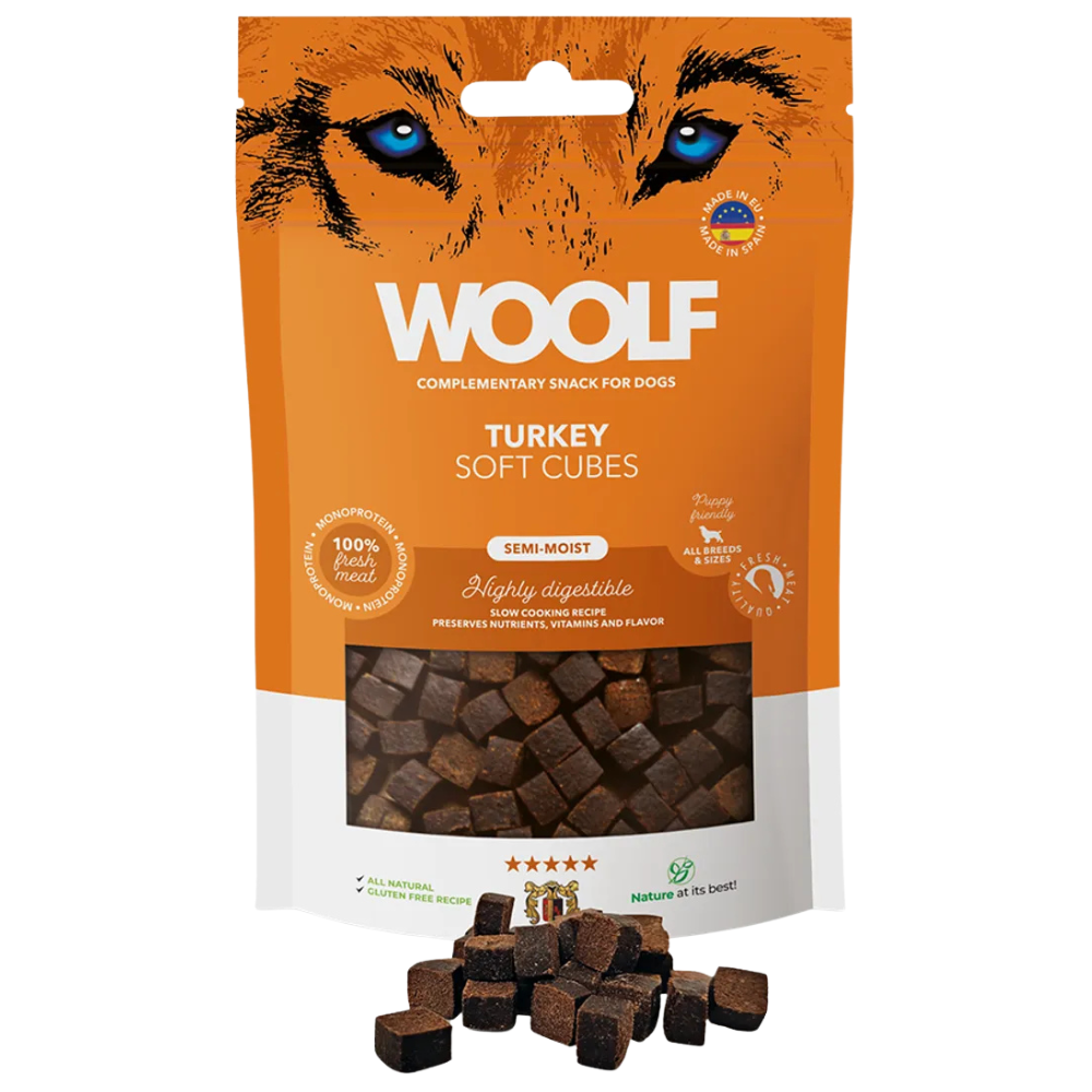Woolf Soft Cubes - Turkey (Monoprotein)