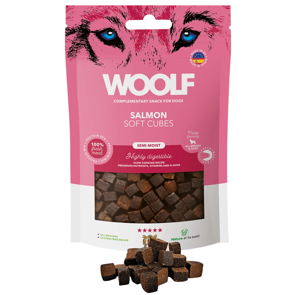 Woolf Soft Cubes - Salmon (Monoprotein)