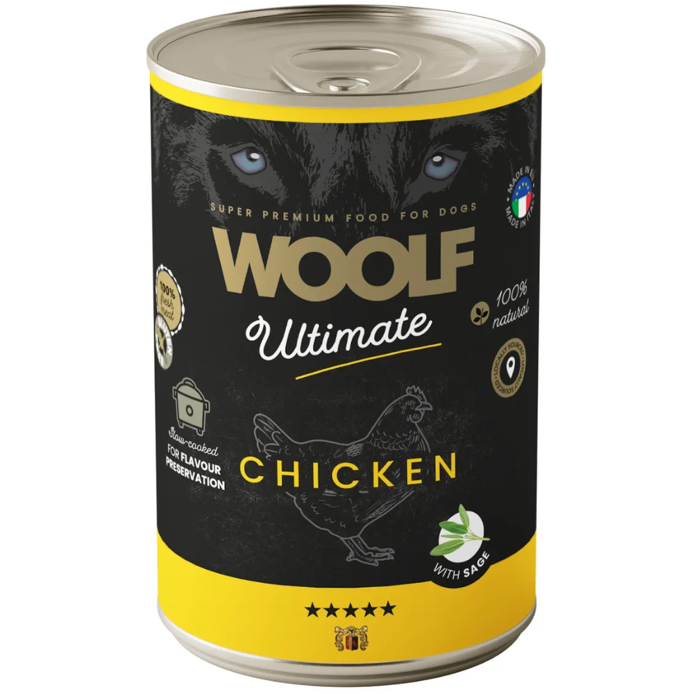 Woolf Ultimate Canned Dogfood - Chicken With Sage