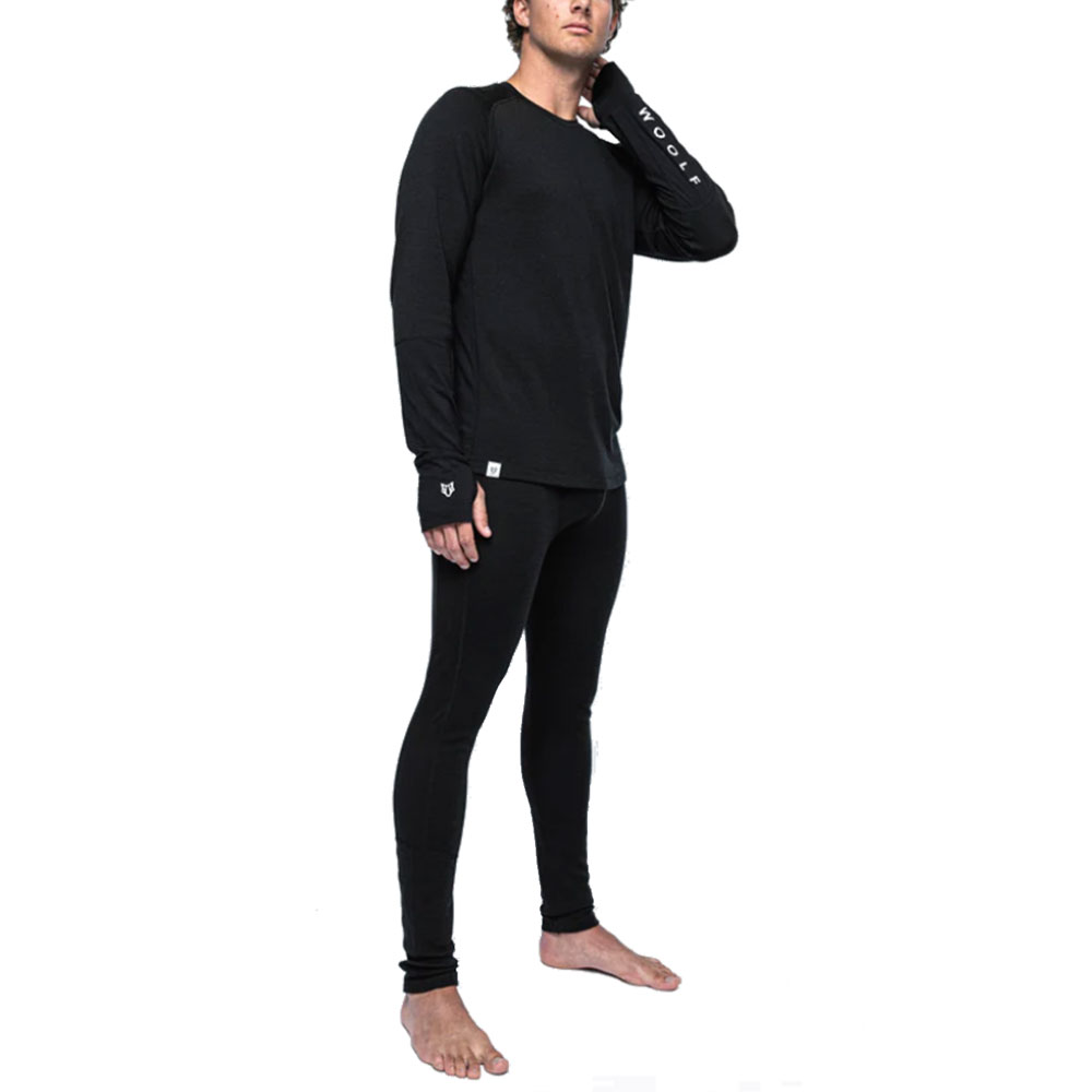 Woolf Merino Ms Svarthetta Performance Pant Black