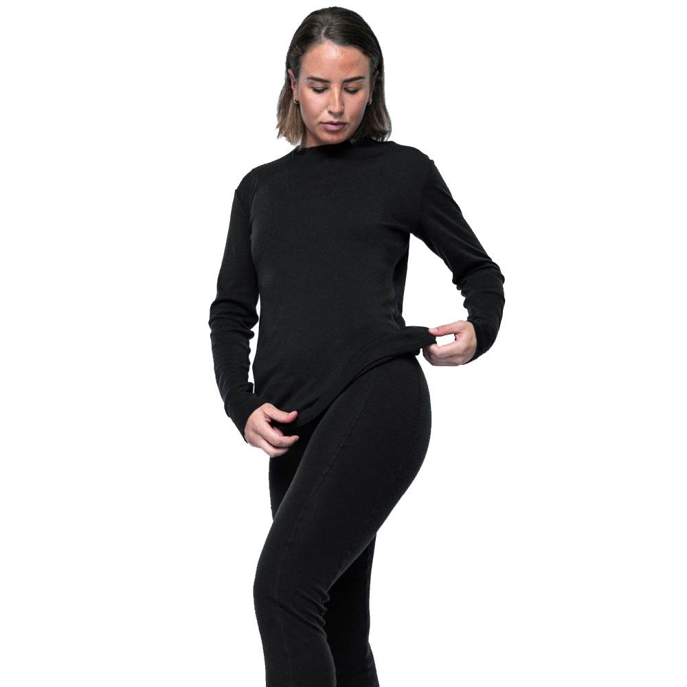 Woolf Merino W's Snerte Ls Black