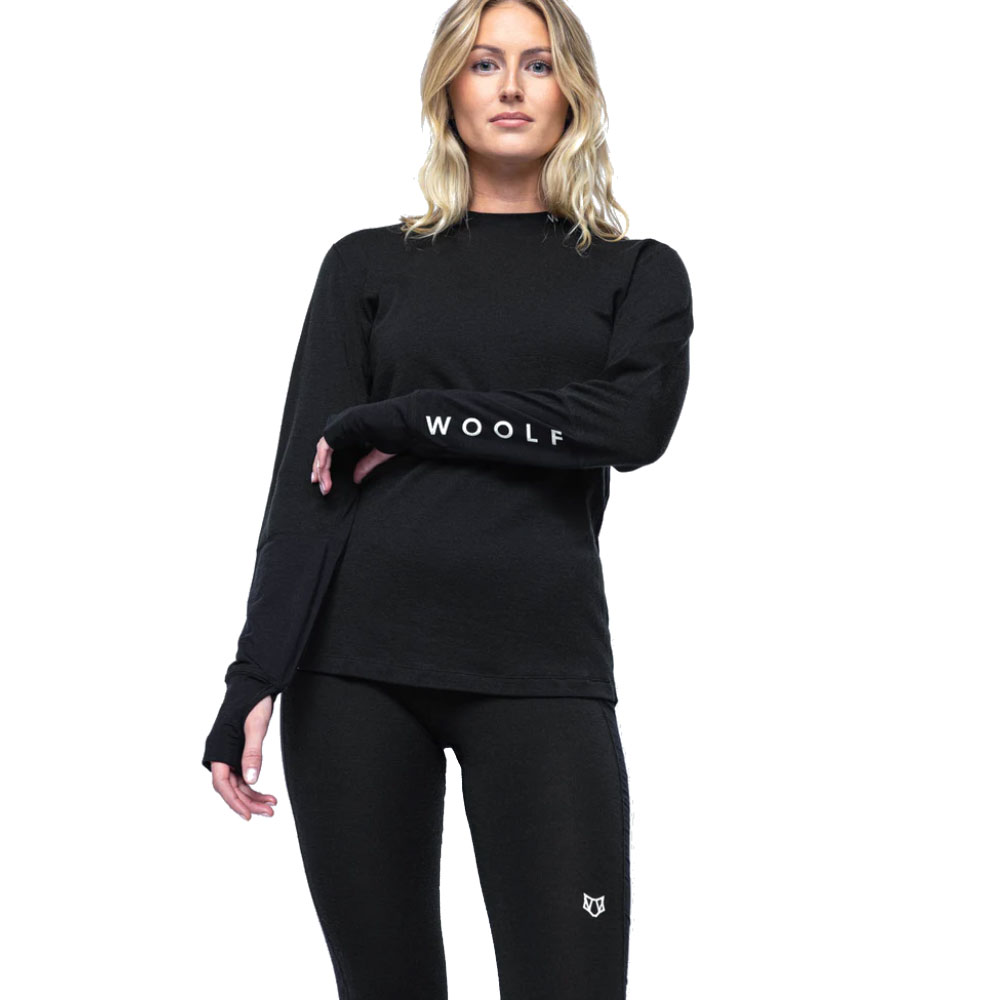 Woolf Merino W's Nibbi Performance Ls Black