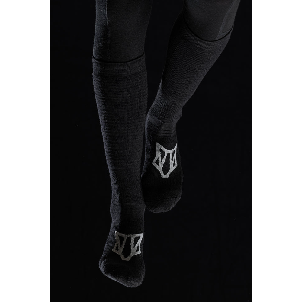 Woolf Merino Torset Thin Sock Black