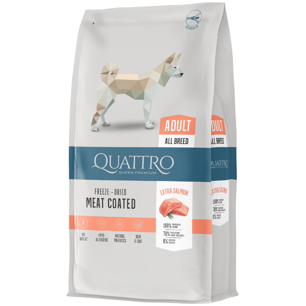 Quattro Super Premium All Breed Salmon 12 kg