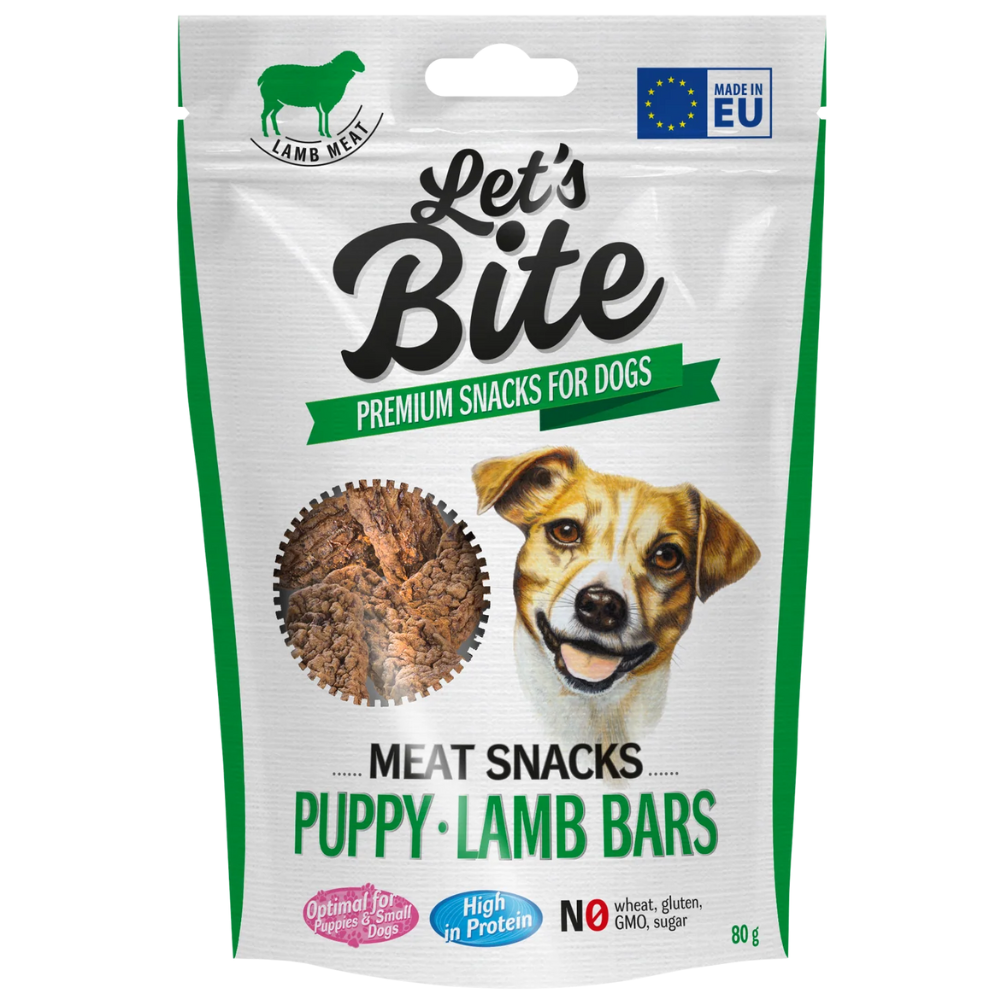 Let's Bite Meat Snacks Valp Lammbars 80 g