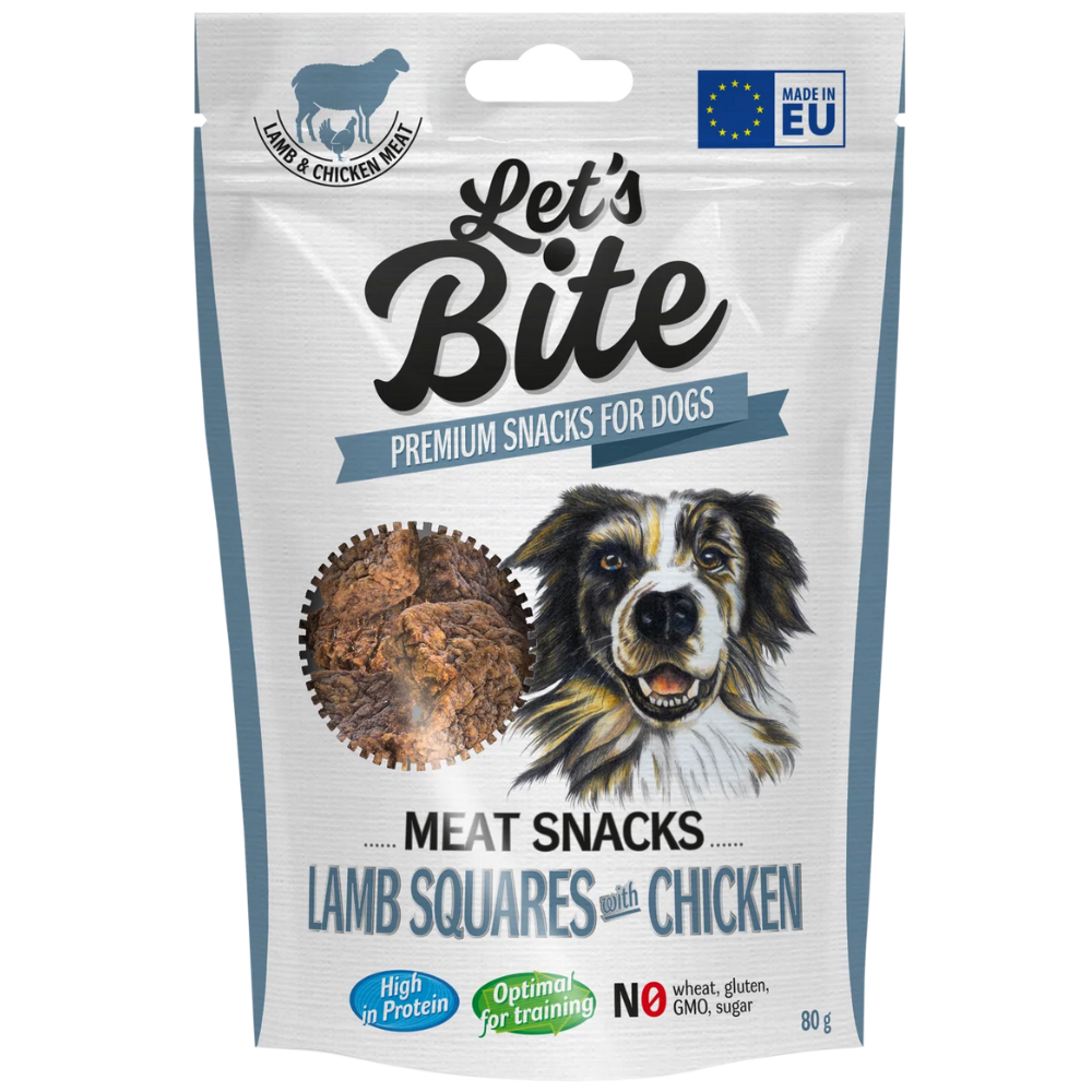 Let's Bite Meat Snacks Lammrutor med Kyckling 80 g