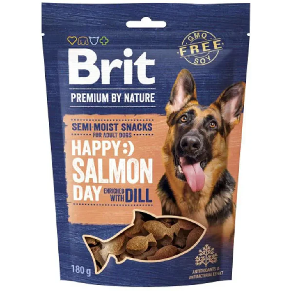 Brit Premium by Nature Semi-Moist Snacks Lax & Dill 180 g