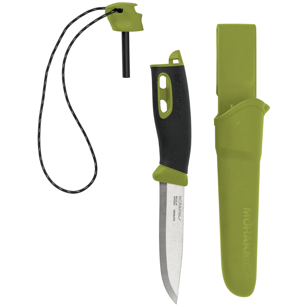 Morakniv Companion Spark Med T&auml;ndst&aring;l Gr&ouml;n