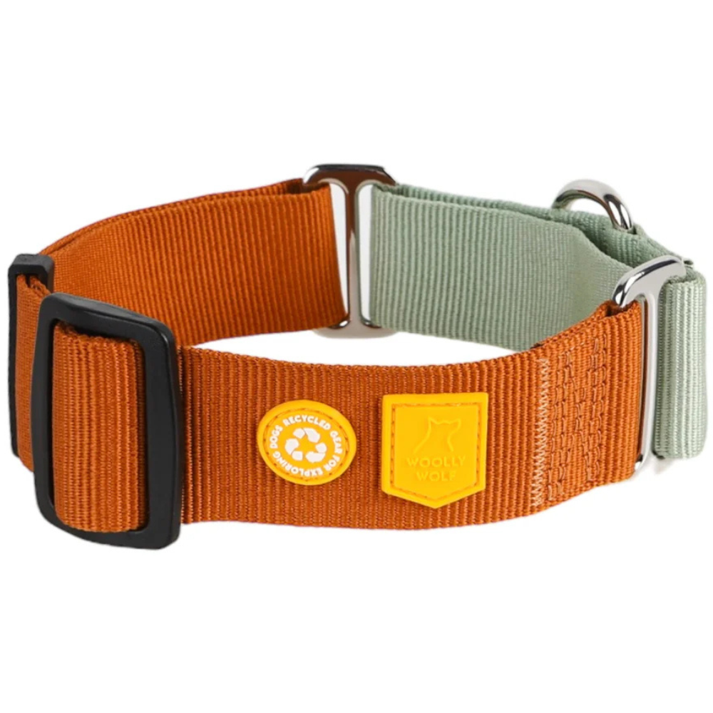 Woolly Wolf Color Block Martingale Collar L (40-65 cm) Terracotta Mix