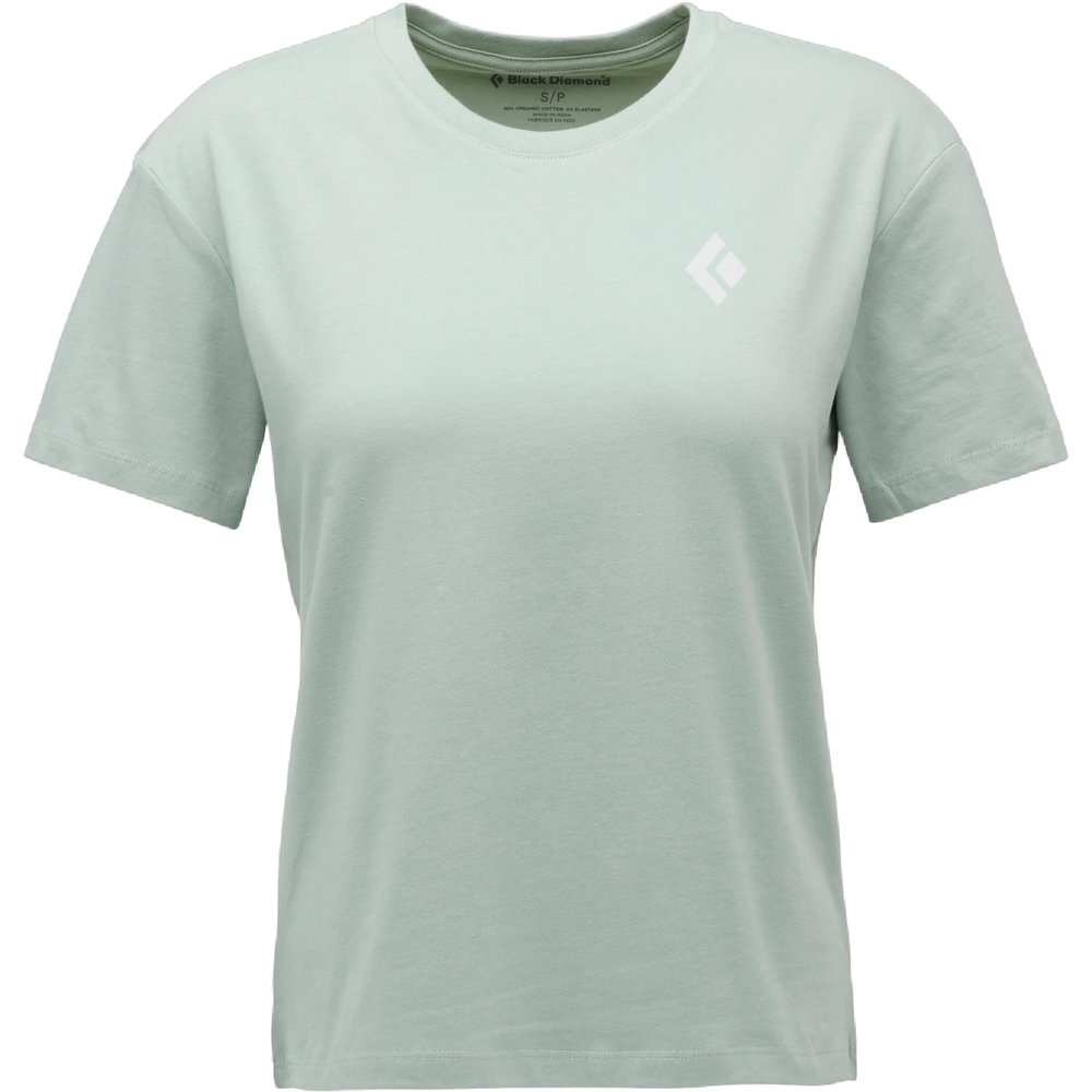 Black Diamond W Heritage Badge Ss Tee Agave