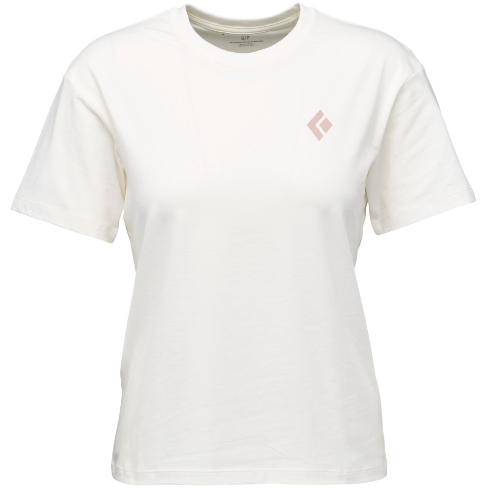 Black Diamond W's Heritage Badge Ss Tee Off White
