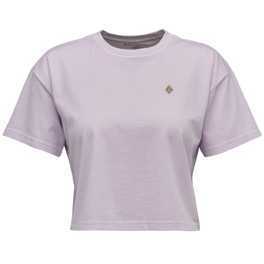 Black Diamond W's Diamond Crop SS Tee Soft Lilac