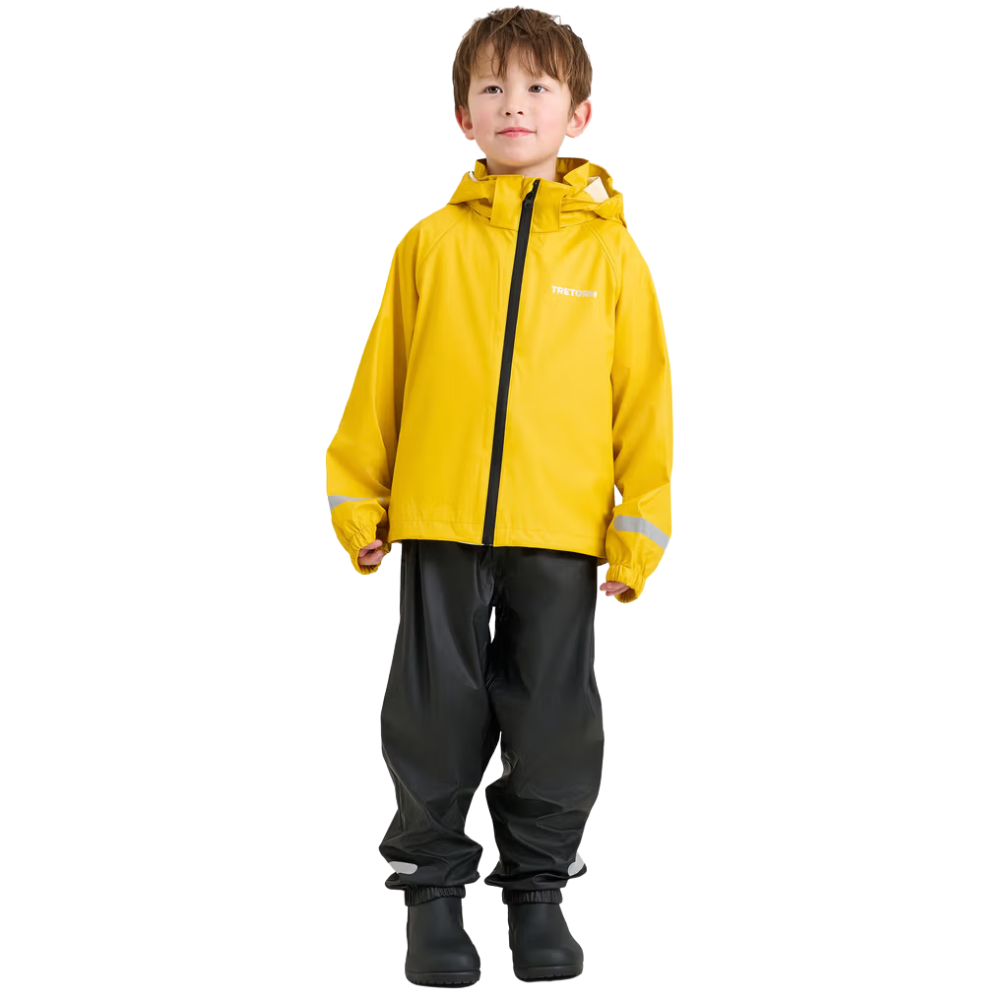 Tretorn Kids Packable Rainbreaker Set Spectra Yellow