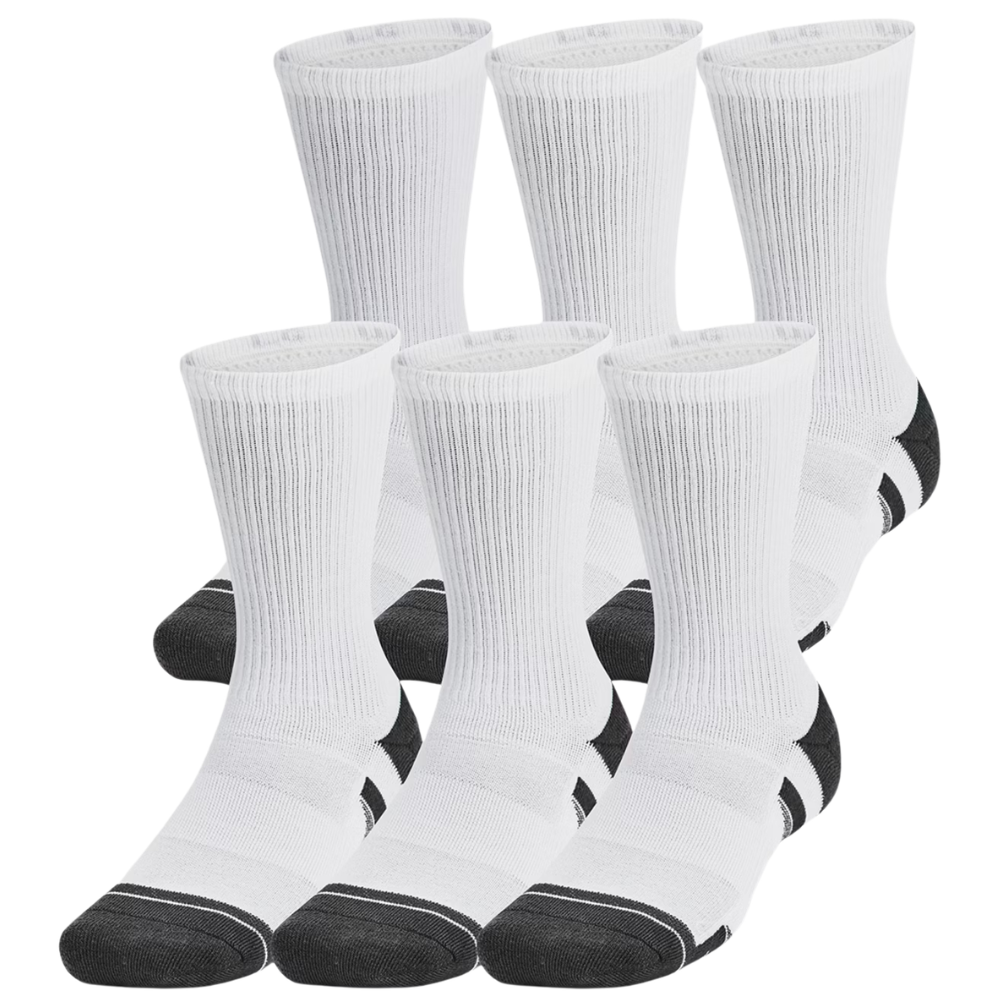 Under Armour UA Performance Tech Crew Unisex 6-pack White
