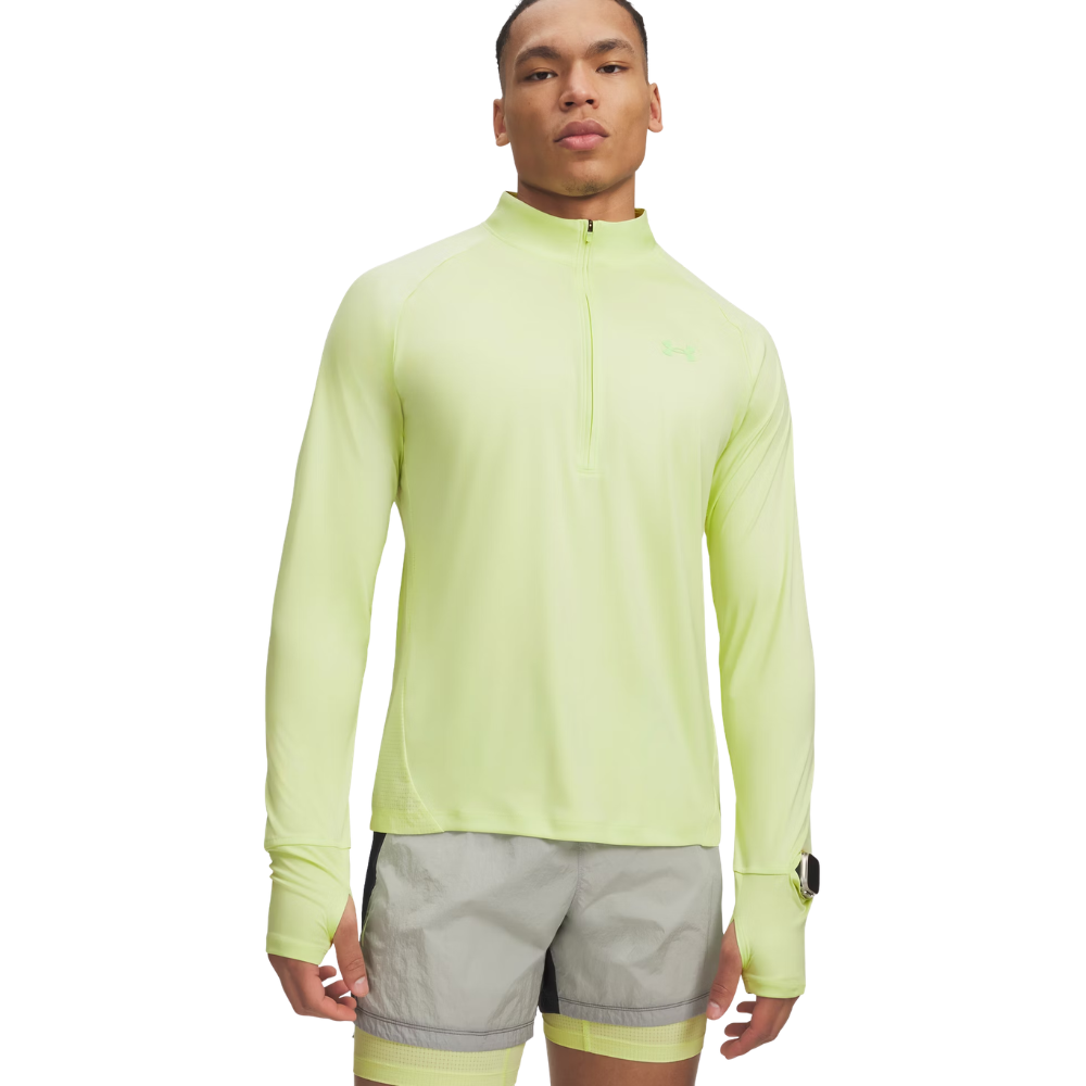 Under Armour M Explor Trail Run 1/4 Zip Fade Green