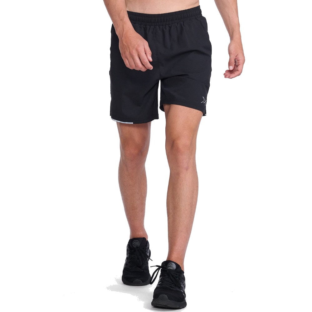 2XU Aero 7 Inch Shorts Black/Silver Reflective
