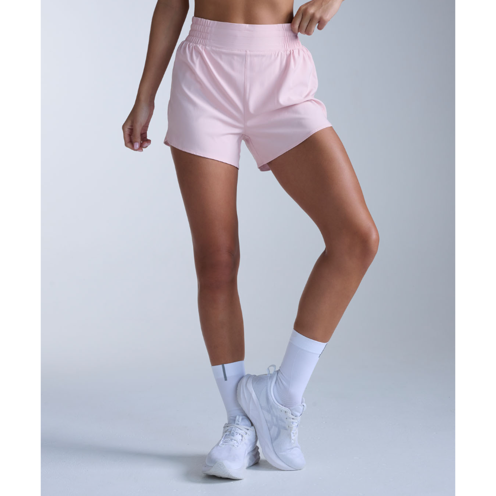 2XU Aero Hi-Rise 4 Inch Shorts Pink Frost/Pink Frost Reflective